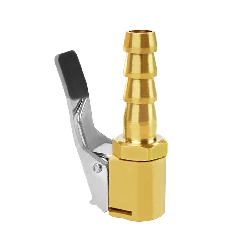 Joywayus Tire Inflator Valve 5/16" Open Flow Air Chuck with Lock Connector and Stainless Steel Clamp 2 Pack - Image 2